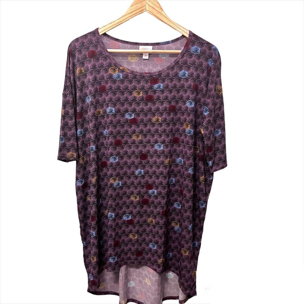 LuLaRoe Purple Irma Tunic Top Size Medium